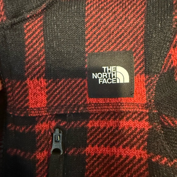 The North Face Red and Black Plaid Jacket - Picture 5 of 6